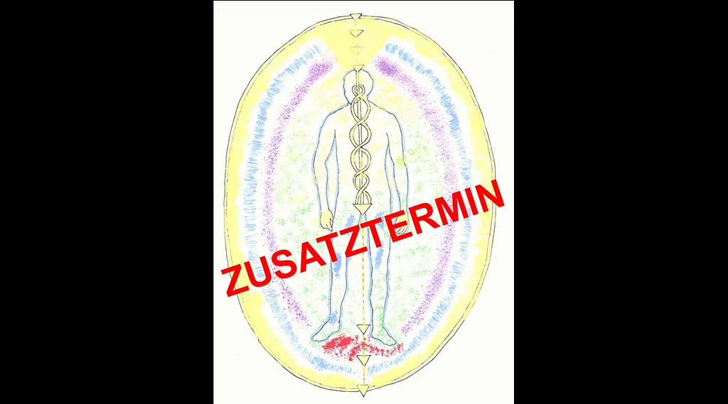 Tantristische Darstellung des Kundalinisystems mit Kanälen im Zentrum