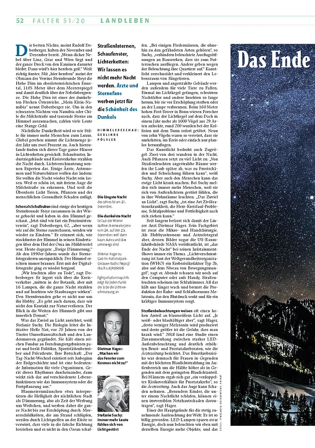 Das Ende der Finsternis - Teil 1 des Interviews mit Dietmar Hager - Wochenzeitung FALTER 51/20